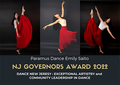 Paramus Dance Studio Emily Saito NJ Governers award 2022 Dance New Jersey Exceptional Artistry and Community Leadership in dance